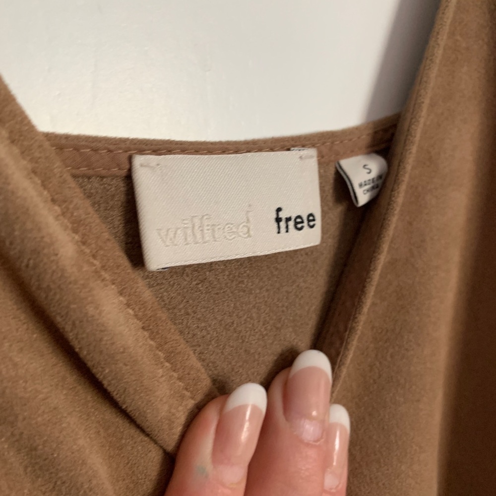 Aritzia Wilfred Free Suede Mini dress - size small - Picture 3 of 8
